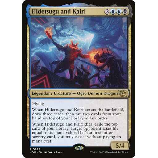 March of the Machine - 228 - Hidetsugu and Kairi - Rare - UB - Non-foil