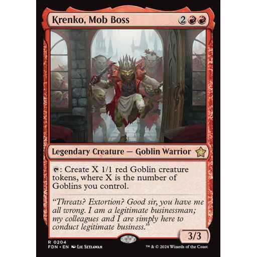 Foundations - 204 - Krenko, Mob Boss - Rare - R - Non-foil