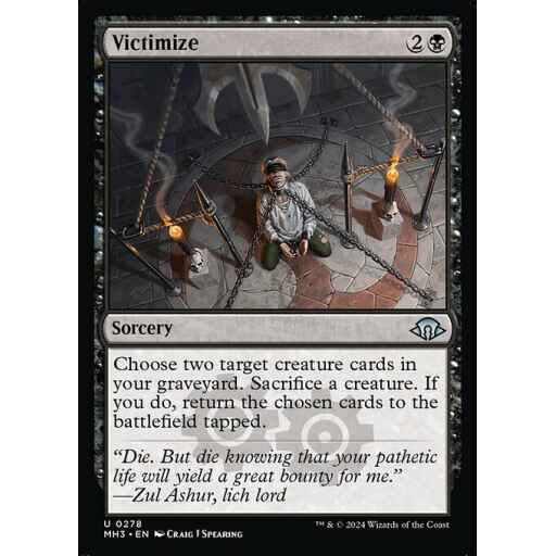 Modern Horizons 3 - 278 - Victimize - Uncommon - B - Non-foil