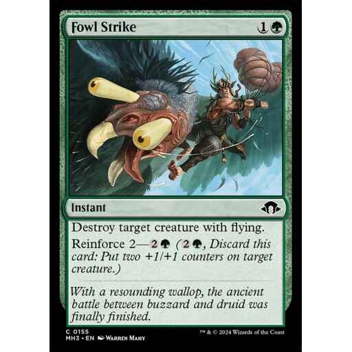 Modern Horizons 3 - 155 - Fowl Strike - Common - G - Foil