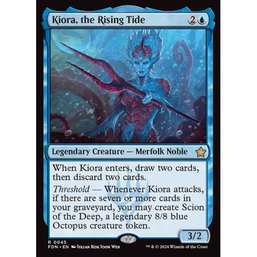 Foundations - 45 - Kiora, the Rising Tide - Rare - U - Non-foil