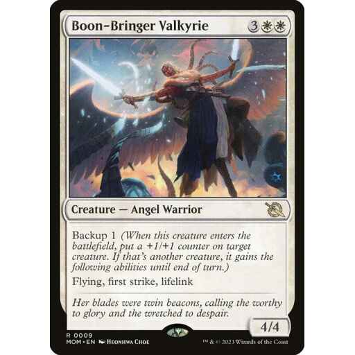 March of the Machine - 9 - Boon-Bringer Valkyrie - Rare - W - Non-foil