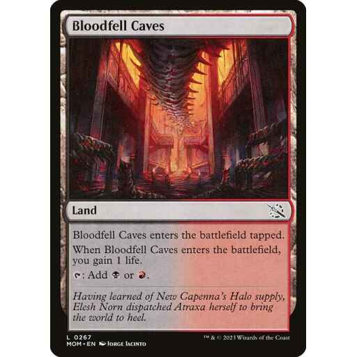 March of the Machine - 267 - Bloodfell Caves - Common - C - Non-foil