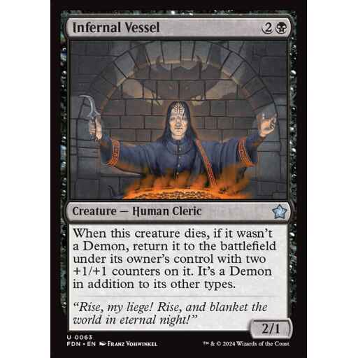 Foundations - 63 - Infernal Vessel - Uncommon - B - Foil