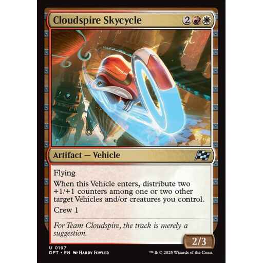 Aetherdrift - 197 - Cloudspire Skycycle - Uncommon - WR - Non-foil