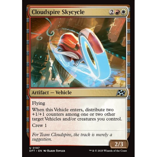 Aetherdrift - 197 - Cloudspire Skycycle - Uncommon - WR - Non-foil