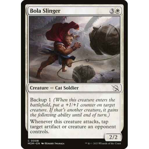 March of the Machine - 8 - Bola Slinger - Common - W - Non-foil