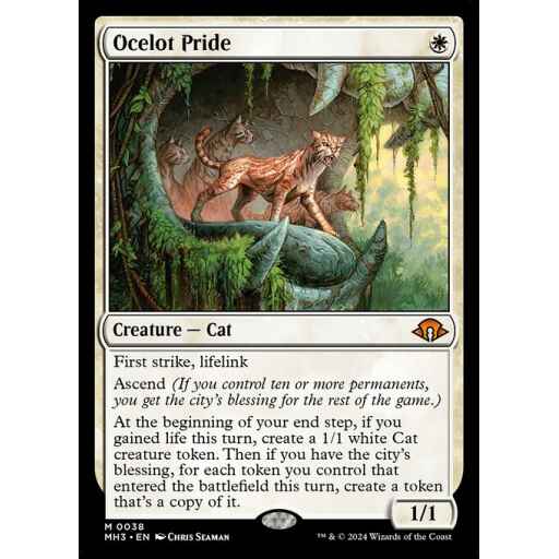 Modern Horizons 3 - 38 - Ocelot Pride - Mythic - W - Non-foil