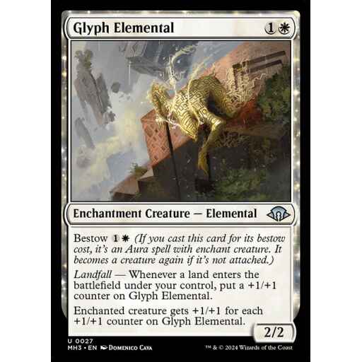Modern Horizons 3 - 27 - Glyph Elemental - Uncommon - W - Non-foil