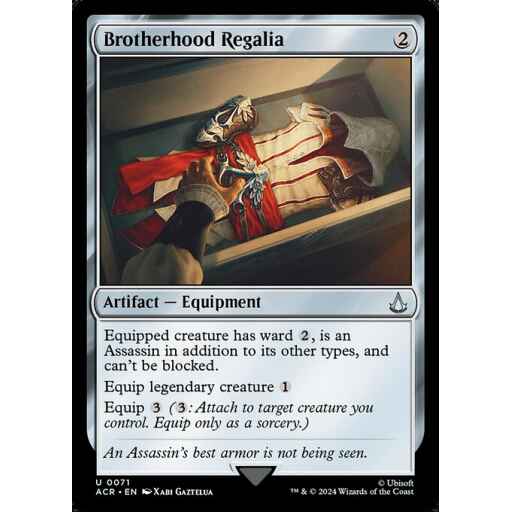 Assassin's Creed - 71 - Brotherhood Regalia - Uncommon - C - Non-foil