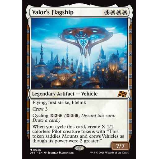 Aetherdrift - 35 - Valor's Flagship - Mythic - W - Non-foil