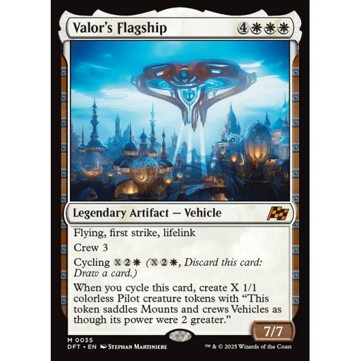 Aetherdrift - 35 - Valor's Flagship - Mythic - W - Non-foil