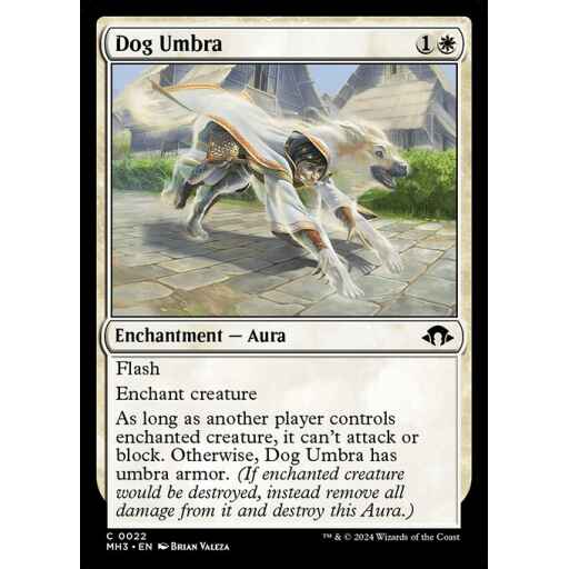 Modern Horizons 3 - 22 - Dog Umbra - Common - W - Foil