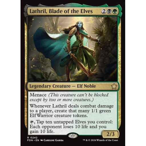 Foundations - 242 - Lathril, Blade of the Elves - Rare - BG - Non-foil
