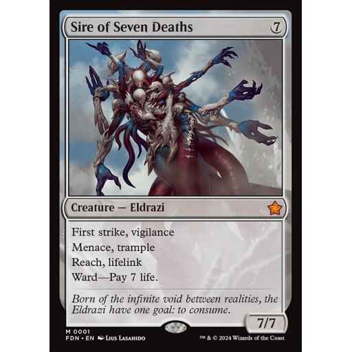Foundations - 1 - Sire of Seven Deaths - Mythic - C - Non-foil
