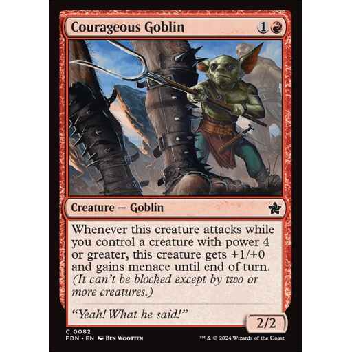 Foundations - 82 - Courageous Goblin - Common - R - Non-foil