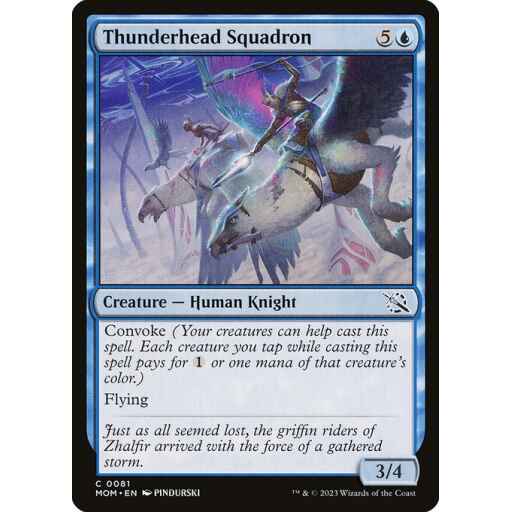 March of the Machine - 81 - Thunderhead Squadron - Common - U - Foil