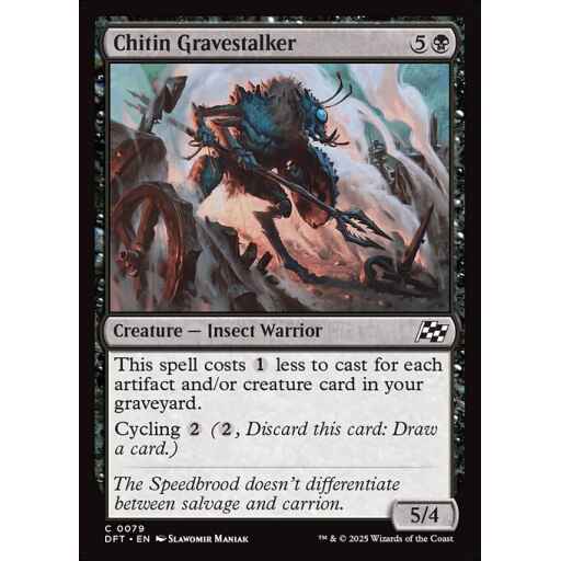 Aetherdrift - 79 - Chitin Gravestalker - Common - B - Foil