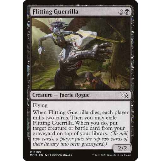 March of the Machine - 105 - Flitting Guerrilla - Common - B - Non-foil