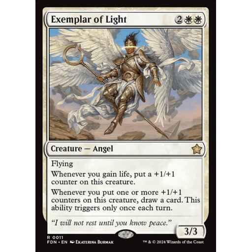 Foundations - 11 - Exemplar of Light - Rare - W - Non-foil