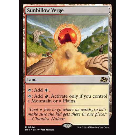 Aetherdrift - 264 - Sunbillow Verge - Rare - C - Non-foil