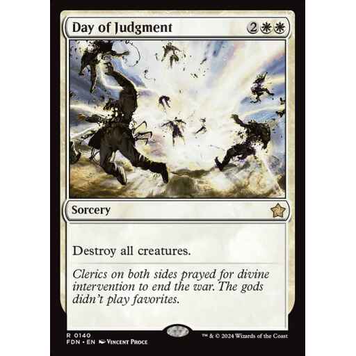 Foundations - 140 - Day of Judgment - Rare - W - Non-foil
