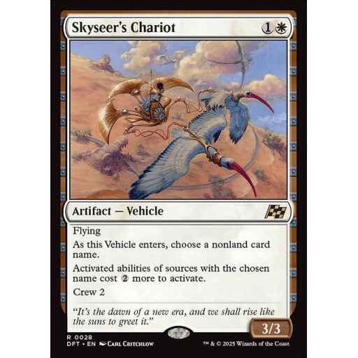 Aetherdrift - 28 - Skyseer's Chariot - Rare - W - Foil