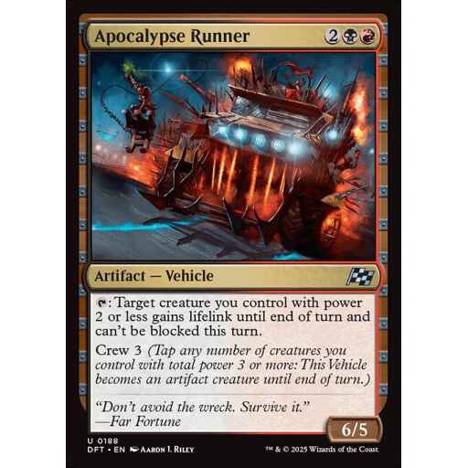 Aetherdrift - 188 - Apocalypse Runner - Uncommon - BR - Non-foil