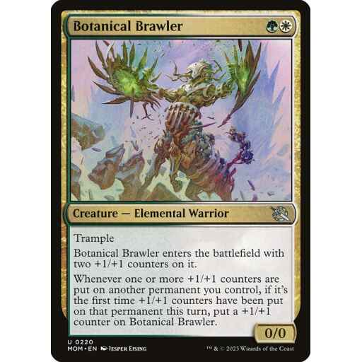 March of the Machine - 220 - Botanical Brawler - Uncommon - WG - Foil