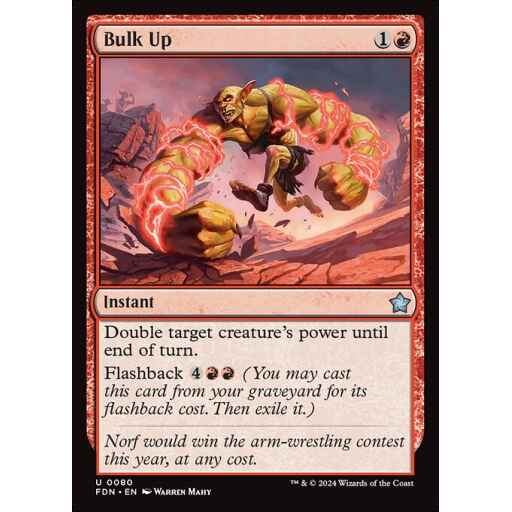 Foundations - 80 - Bulk Up - Uncommon - R - Foil