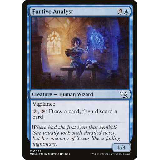 March of the Machine - 59 - Furtive Analyst - Common - U - Non-foil