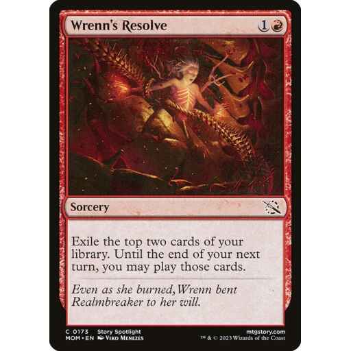 March of the Machine - 173 - Wrenn's Resolve - Common - R - Non-foil