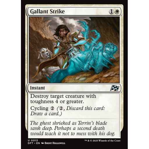 Aetherdrift - 13 - Gallant Strike - Uncommon - W - Non-foil