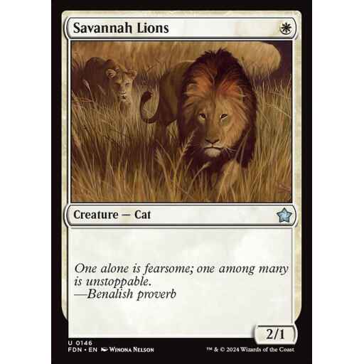 Foundations - 146 - Savannah Lions - Uncommon - W - Non-foil