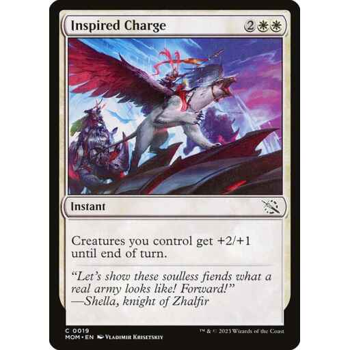 March of the Machine - 19 - Inspired Charge - Common - W - Non-foil