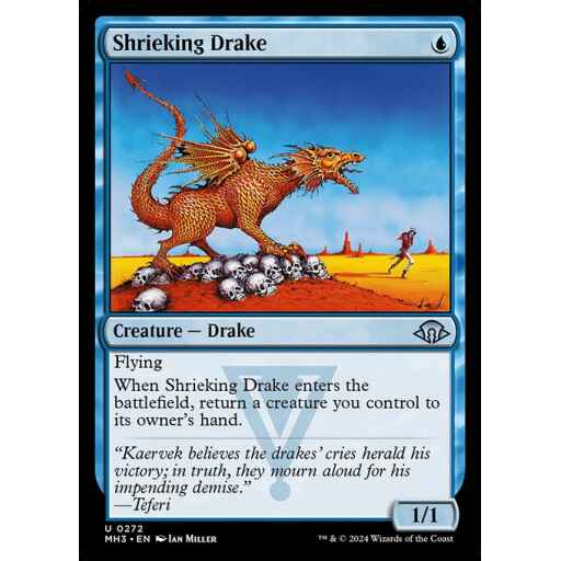 Modern Horizons 3 - 272 - Shrieking Drake - Uncommon - U - Foil