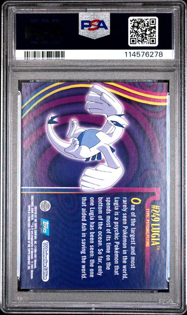 PSA 6 Excellent - 2001 Topps Pokemon Johto Series 3 Lugia Foil #249 - Bilde 2