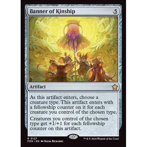 Foundations - 127 - Banner of Kinship - Rare - C - Non-foil