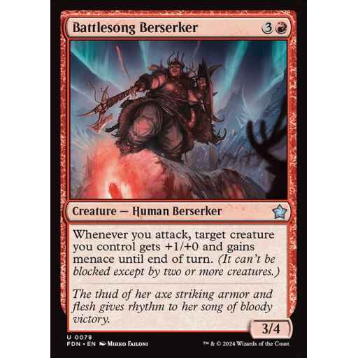 Foundations - 78 - Battlesong Berserker - Uncommon - R - Non-foil