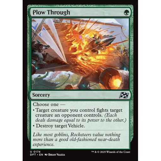 Aetherdrift - 174 - Plow Through - Uncommon - G - Non-foil