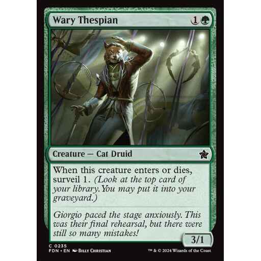 Foundations - 235 - Wary Thespian - Common - G - Non-foil