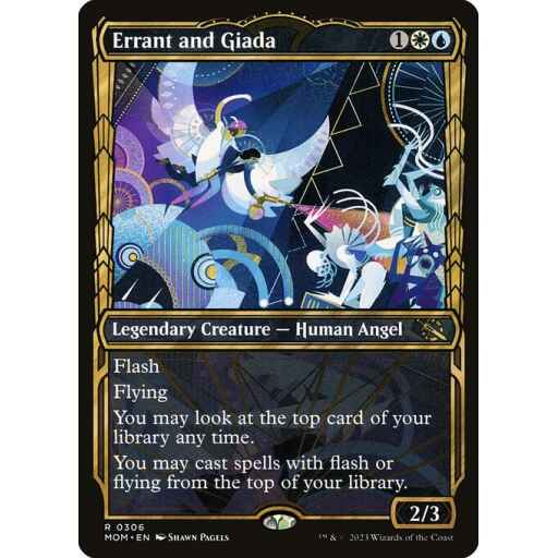 March of the Machine - 306 - Errant and Giada - Rare - WU - Non-foil