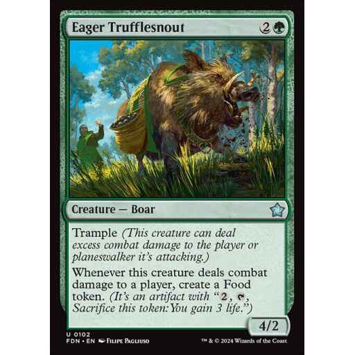 Foundations - 102 - Eager Trufflesnout - Uncommon - G - Foil