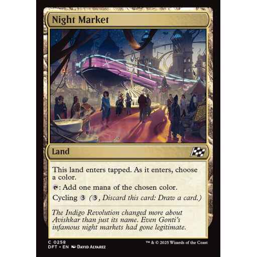 Aetherdrift - 258 - Night Market - Common - C - Non-foil