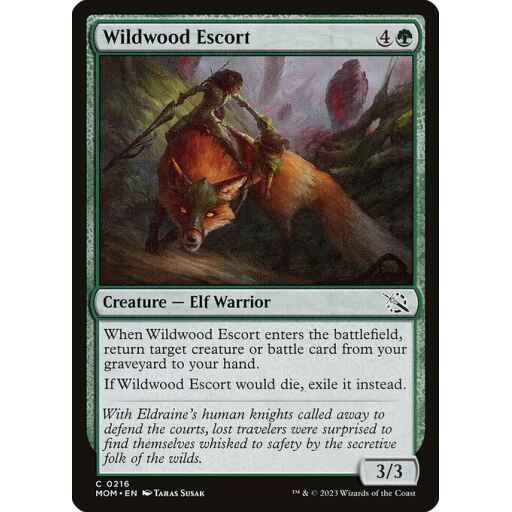 March of the Machine - 216 - Wildwood Escort - Common - G - Non-foil