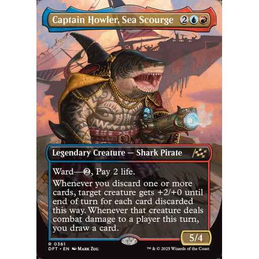 Aetherdrift - 361 - Captain Howler, Sea Scourge - Rare - UR - Foil
