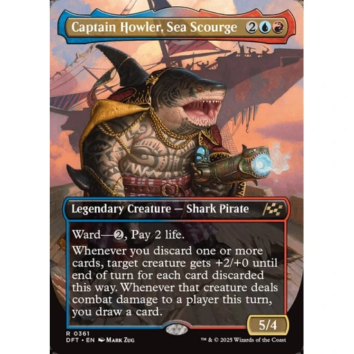 Aetherdrift - 361 - Captain Howler, Sea Scourge - Rare - UR - Foil