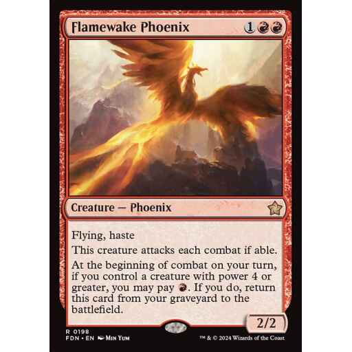 Foundations - 198 - Flamewake Phoenix - Rare - R - Foil