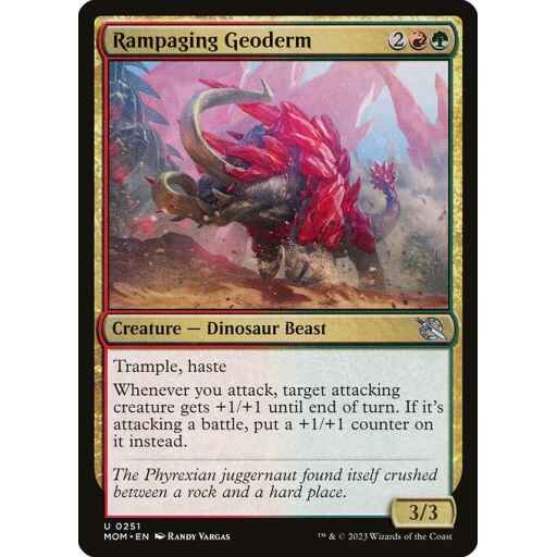 March of the Machine - 251 - Rampaging Geoderm - Uncommon - RG - Non-foil