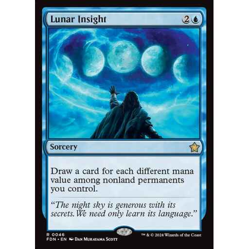 Foundations - 46 - Lunar Insight - Rare - U - Non-foil